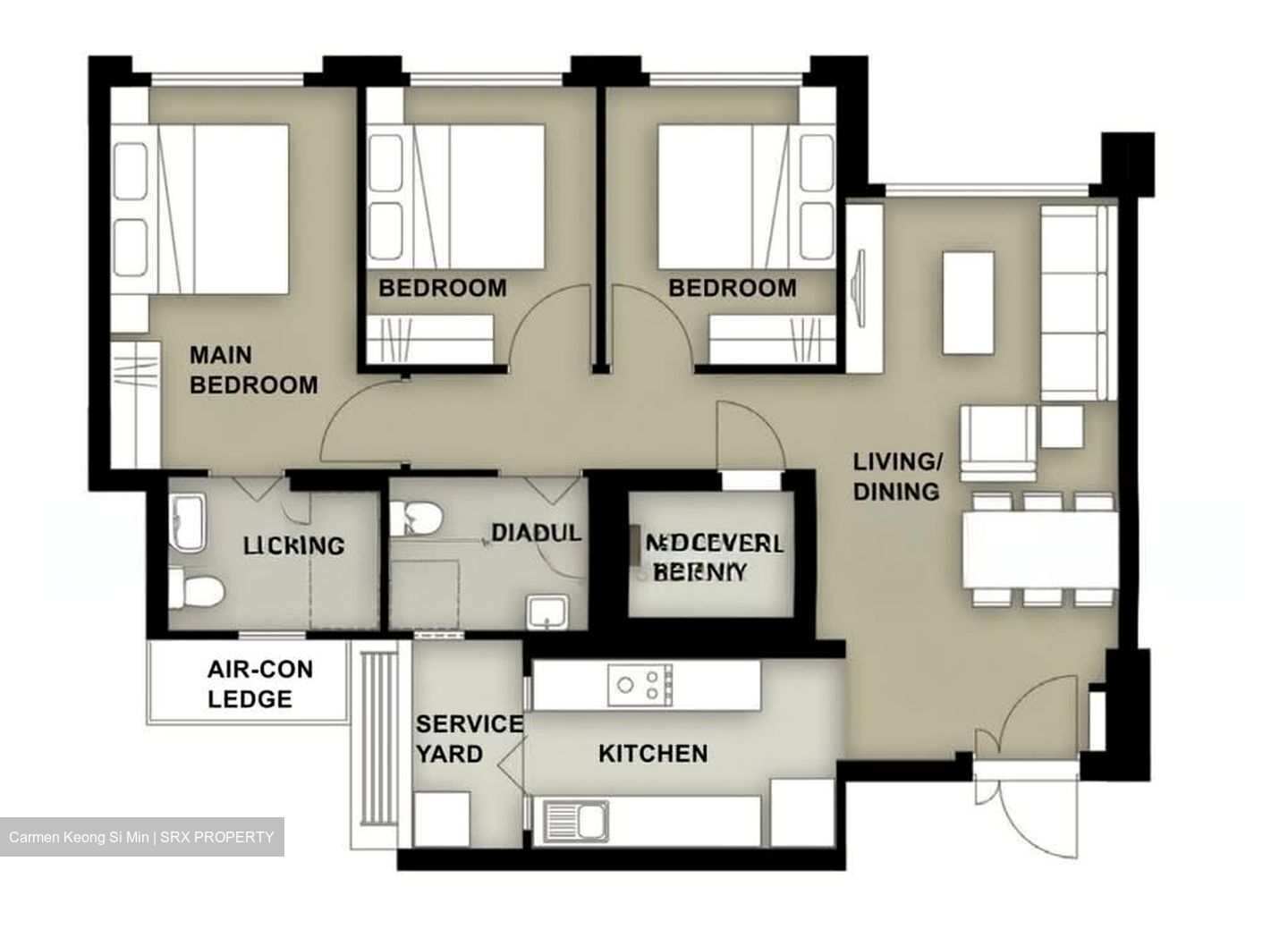 Blk 8B Kallang Trivista (Kallang/Whampoa), HDB 4 Rooms #595866981
